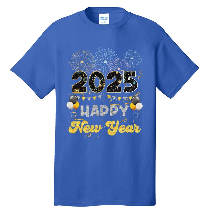 Happy New Year Party 2025 Ballon Family Matching Tall T-Shirt