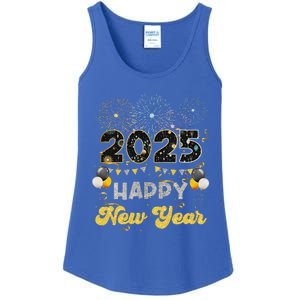 Happy New Year Party 2025 Ballon Family Matching Ladies Essential Tank