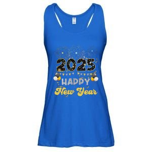 Happy New Year Party 2025 Ballon Family Matching Ladies Essential Flowy Tank