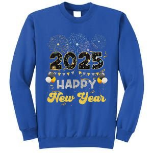 Happy New Year Party 2025 Ballon Family Matching Tall Sweatshirt