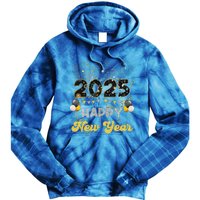 Happy New Year Party 2025 Ballon Family Matching Tie Dye Hoodie