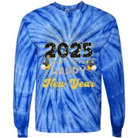 Happy New Year Party 2025 Ballon Family Matching Tie-Dye Long Sleeve Shirt