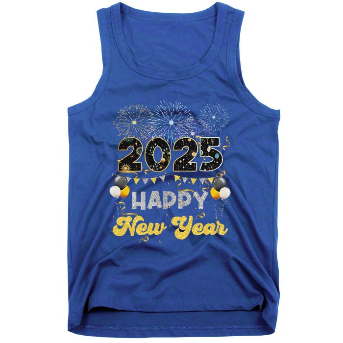 Happy New Year Party 2025 Ballon Family Matching Tank Top