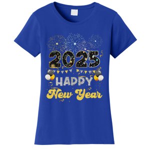 Happy New Year Party 2025 Ballon Family Matching Women's T-Shirt