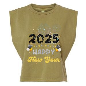 Happy New Year Party 2025 Ballon Family Matching Garment-Dyed Women's Muscle Tee