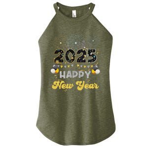 Happy New Year Party 2025 Ballon Family Matching Women's Perfect Tri Rocker Tank