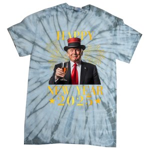 Happy New Year 2025 Funny Trump New Year New America Tie-Dye T-Shirt