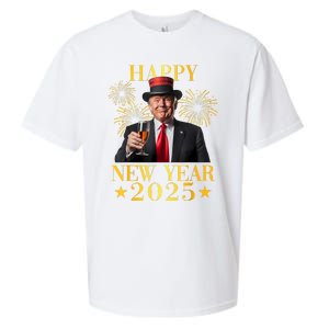 Happy New Year 2025 Funny Trump New Year New America Sueded Cloud Jersey T-Shirt