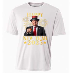 Happy New Year 2025 Funny Trump New Year New America Cooling Performance Crew T-Shirt