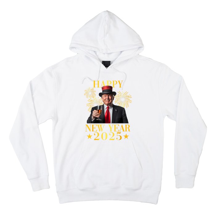 Happy New Year 2025 Funny Trump New Year New America Hoodie