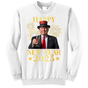 Happy New Year 2025 Funny Trump New Year New America Sweatshirt