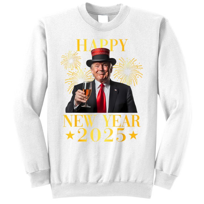 Happy New Year 2025 Funny Trump New Year New America Sweatshirt