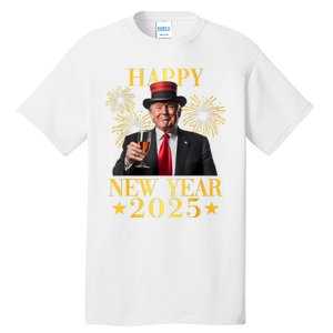 Happy New Year 2025 Funny Trump New Year New America Tall T-Shirt