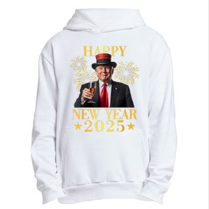 Happy New Year 2025 Funny Trump New Year New America Urban Pullover Hoodie