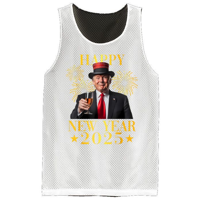 Happy New Year 2025 Funny Trump New Year New America Mesh Reversible Basketball Jersey Tank