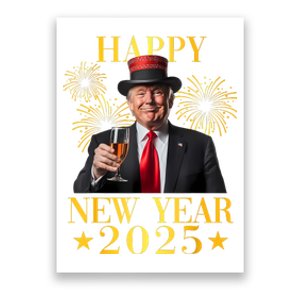 Happy New Year 2025 Funny Trump New Year New America Poster