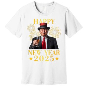 Happy New Year 2025 Funny Trump New Year New America Premium T-Shirt