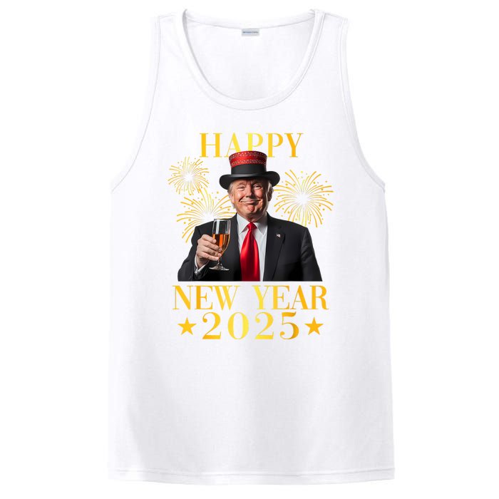 Happy New Year 2025 Funny Trump New Year New America PosiCharge Competitor Tank