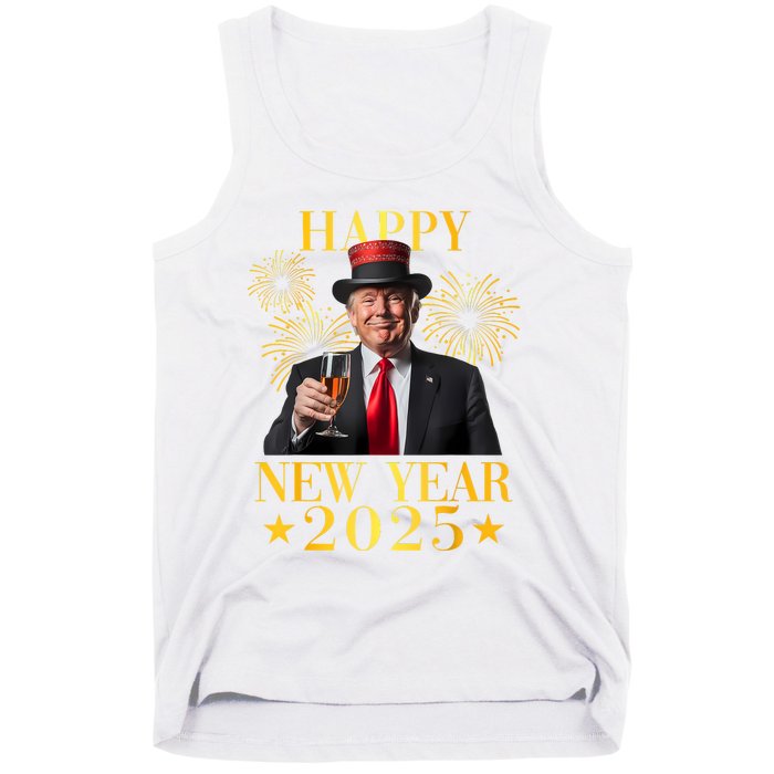 Happy New Year 2025 Funny Trump New Year New America Tank Top