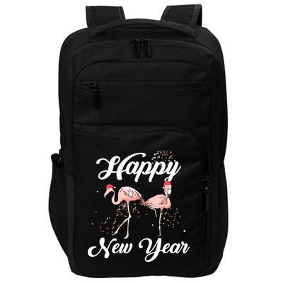 Happy New Year Outfit Gift For Flamingo Lover New Years Day Impact Tech Backpack