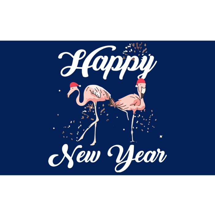 Happy New Year Outfit Gift For Flamingo Lover New Years Day Bumper Sticker