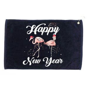 Happy New Year Outfit Gift For Flamingo Lover New Years Day Grommeted Golf Towel