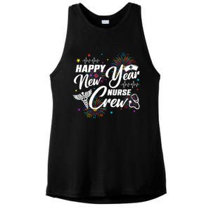 Happy New Year Nurse Crew Fireworks New Years Eve Party 2025 Gift Ladies PosiCharge Tri-Blend Wicking Tank