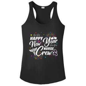 Happy New Year Nurse Crew Fireworks New Years Eve Party 2025 Gift Ladies PosiCharge Competitor Racerback Tank