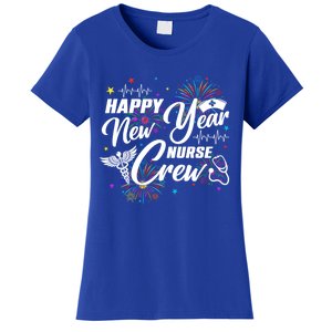 Happy New Year Nurse Crew Fireworks New Years Eve Party 2025 Gift Women's T-Shirt