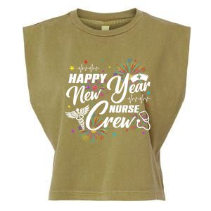 Happy New Year Nurse Crew Fireworks New Years Eve Party 2025 Gift Garment-Dyed Women's Muscle Tee