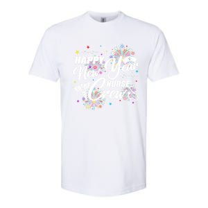 Happy New Year Nurse Crew Fireworks New Years Eve Party 2025 Gift Softstyle CVC T-Shirt