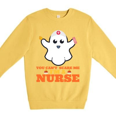 Halloween Nurse You CanT Scare Me IM A Nurse Cool Gift Premium Crewneck Sweatshirt