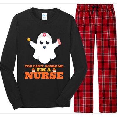 Halloween Nurse You CanT Scare Me IM A Nurse Cool Gift Long Sleeve Pajama Set