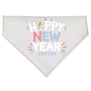 Happy New Year Party Fireworks Years Eve Gift USA-Made Doggie Bandana