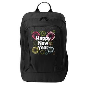 Happy New Year Party Fireworks Years Eve Cute Gift City Backpack