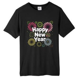 Happy New Year Party Fireworks Years Eve Cute Gift Tall Fusion ChromaSoft Performance T-Shirt