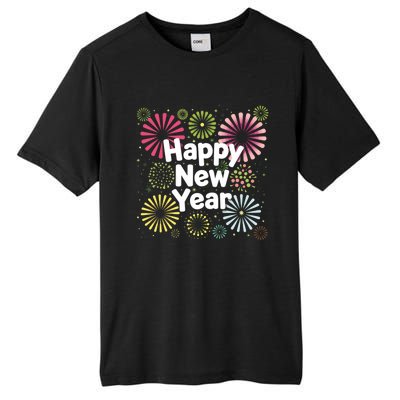 Happy New Year Party Fireworks Years Eve Cute Gift Tall Fusion ChromaSoft Performance T-Shirt