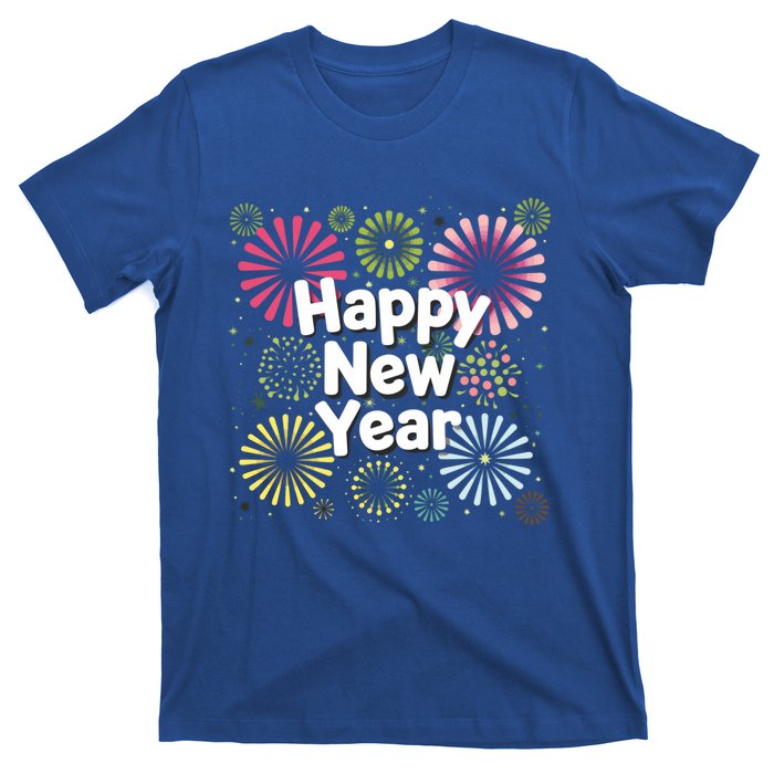 Happy New Year Party Fireworks Years Eve Cute Gift T-Shirt