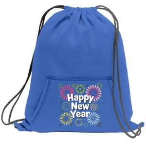 Happy New Year Party Fireworks Years Eve Cute Gift Sweatshirt Cinch Pack Bag