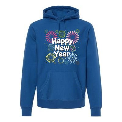 Happy New Year Party Fireworks Years Eve Cute Gift Premium Hoodie