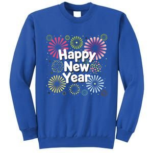 Happy New Year Party Fireworks Years Eve Cute Gift Tall Sweatshirt