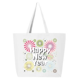 Happy New Year Party Fireworks Years Eve Cute Gift 25L Jumbo Tote