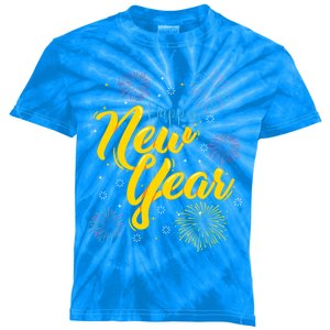 Happy New Year Eve Gift Kids Tie-Dye T-Shirt