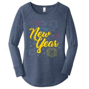 Happy New Year Eve Gift Women's Perfect Tri Tunic Long Sleeve Shirt