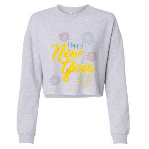 Happy New Year Eve Gift Cropped Pullover Crew