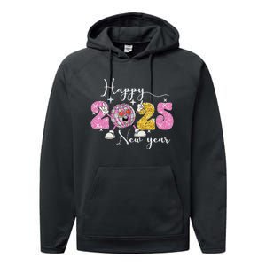 Happy New Year 2025 Party Family Matching Performance Fleece Hoodie