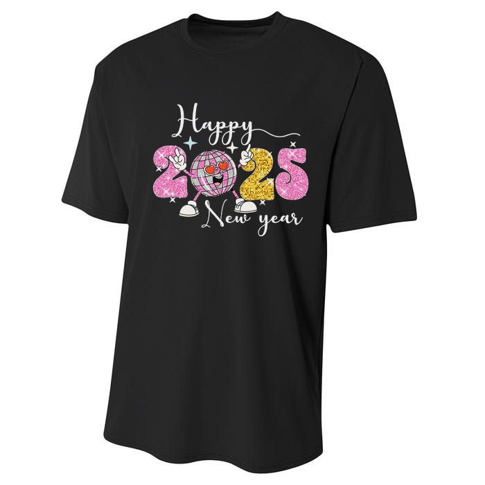 Happy New Year 2025 Party Family Matching Performance Sprint T-Shirt