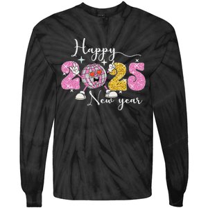 Happy New Year 2025 Party Family Matching Tie-Dye Long Sleeve Shirt