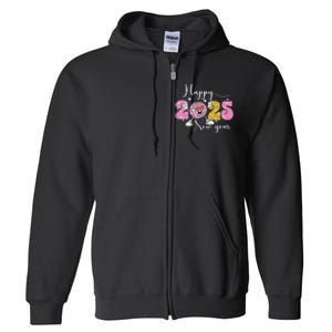 Happy New Year 2025 Party Family Matching Full Zip Hoodie