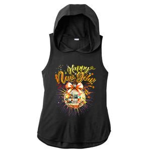 Happy New Year Retro Groovy Disco New Years Eve Fireworks Great Gift Ladies PosiCharge Tri-Blend Wicking Draft Hoodie Tank